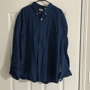 Dockers Blue Anchor Button Up